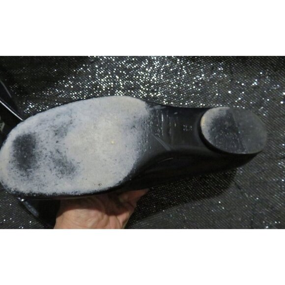 PRADA Calzature Donna Pelle Navy Blue Spazzolato Italian Leather Loafer IT 36.5 - Picture 7 of 13